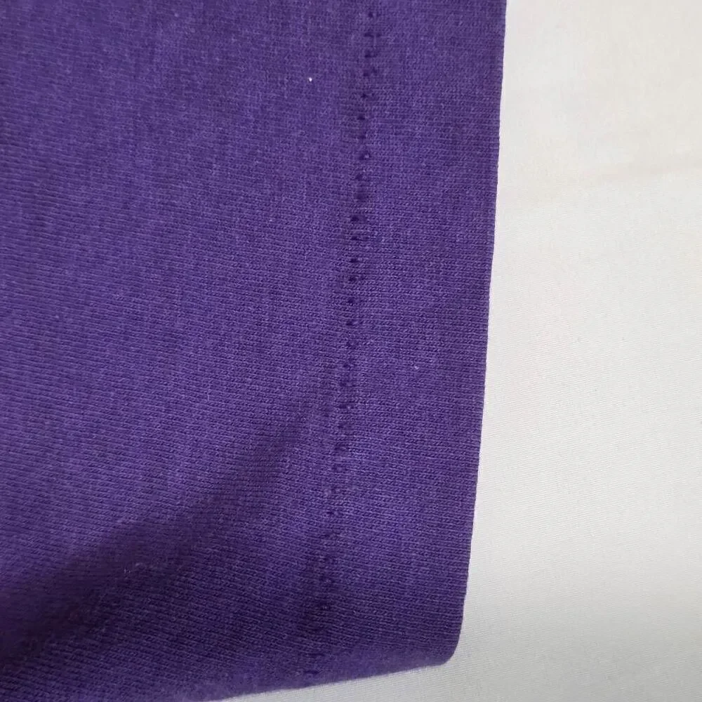 MAGIC JOHNSON LAKERS NUTMEG NBA SINGLE STICH MENS VINTAGE PURPLE T-SHIRT SIZE XL